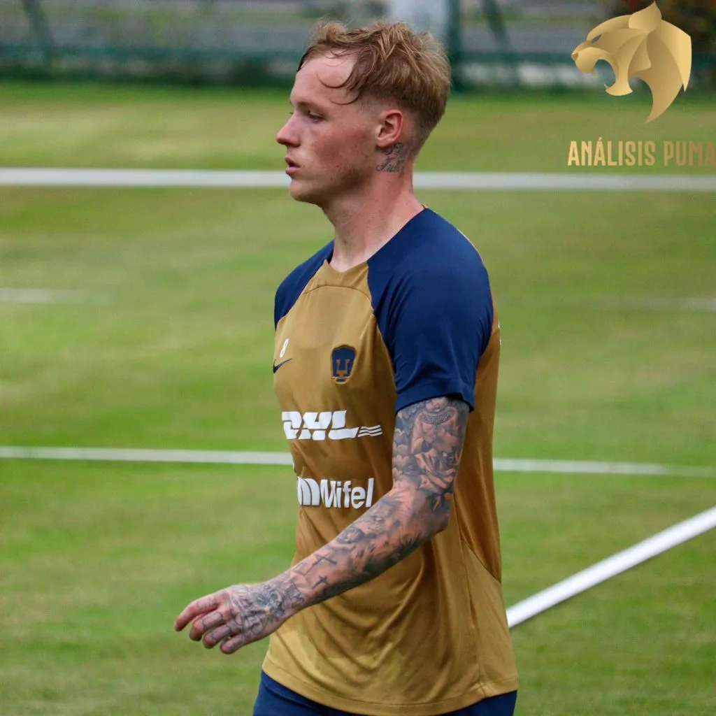 Tiago Guth en la pretemporada de Pumas (Foto: Análisis Pumas)