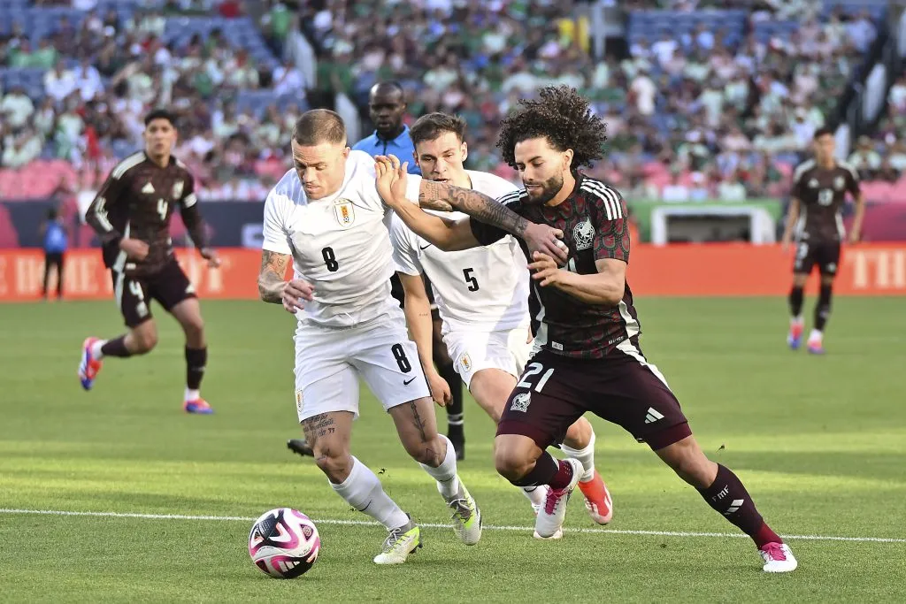 Chino Huerta en el amistoso de México ante Uruguay (Imago)