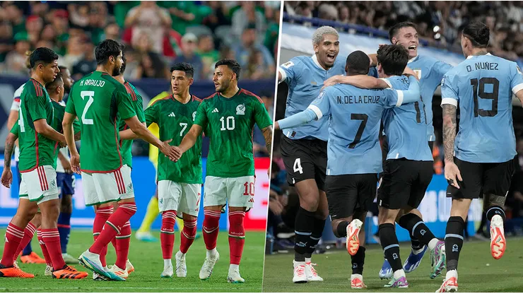 Las alineaciones del amistoso entre México y Uruguay