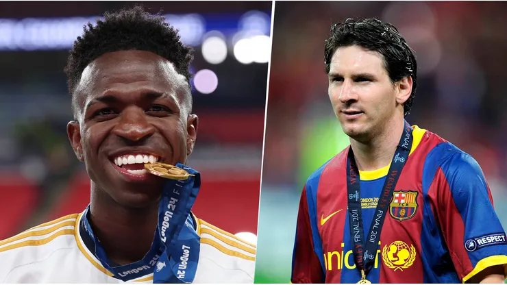 Sigue haciendo historia: Vinicius Jr. rompió un récord de Lionel Messi en Champions League