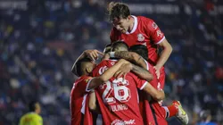 La alegría de los futbolistas de Toluca.