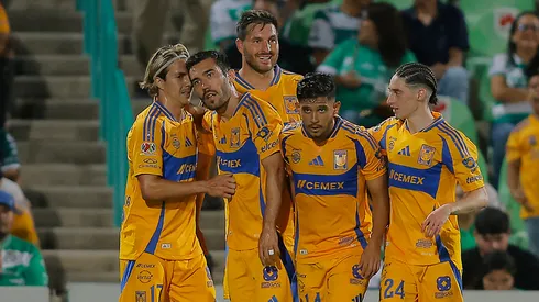 Los jugadores de Tigres, a puro festejo.