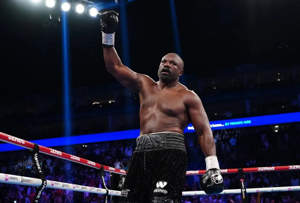 Derek Chisora fue el gran ganador de la noche ante Joe Joyce en el O2 Arena de Londres. (IMAGO
