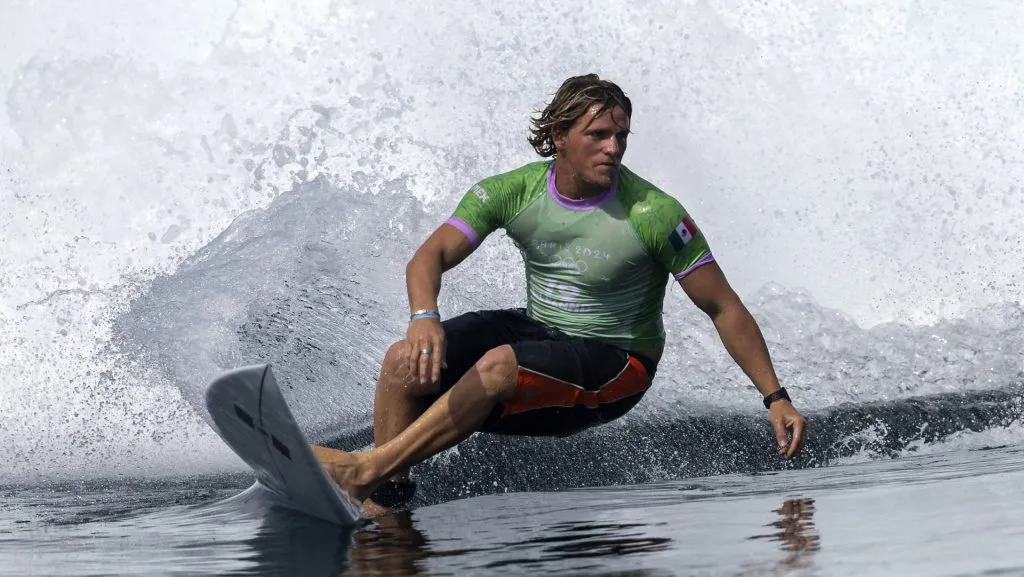 Alan Cleland durante su debut en los Juegos Olímpicos 2024 (Getty)