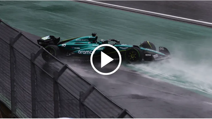 Lance Stroll perdió el control de su Aston Martin en Spa