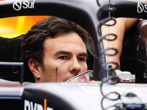 Checo Pérez sufrió en la FP1 del GP de Bélgica