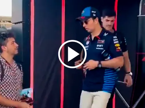Checo tuvo un lindo gesto con un fan antes del GP de Bélgica