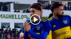 Miguel Merentiel marcó otra vez para Boca.
