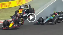 Verstappen y Hamilton se tocaron en el GP de Hungría