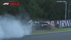 Charles Leclerc perdió el control de su Ferrari