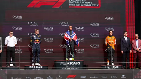 Podio del GP de Silverstone 2024