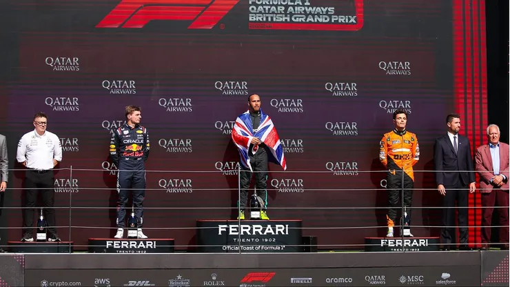 Podio del GP de Silverstone 2024