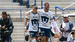 El festejo de los jugadores de Pumas.