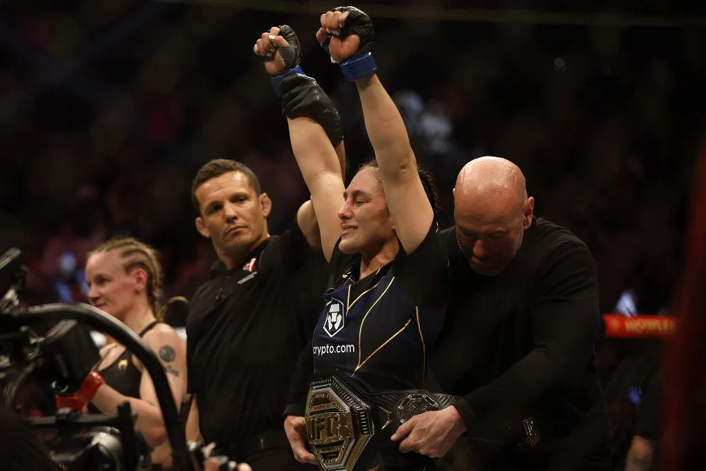 Alexa Grasso quiere una nueva defensa de su título mosca ante la leyenda rusa, Valentina Shevchenko. (GETTY IMAGES)