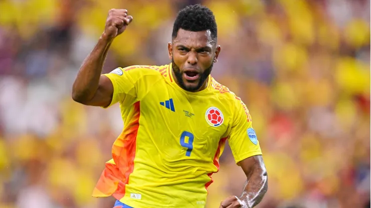 Miguel Borja con Colombia en la Copa América 2024