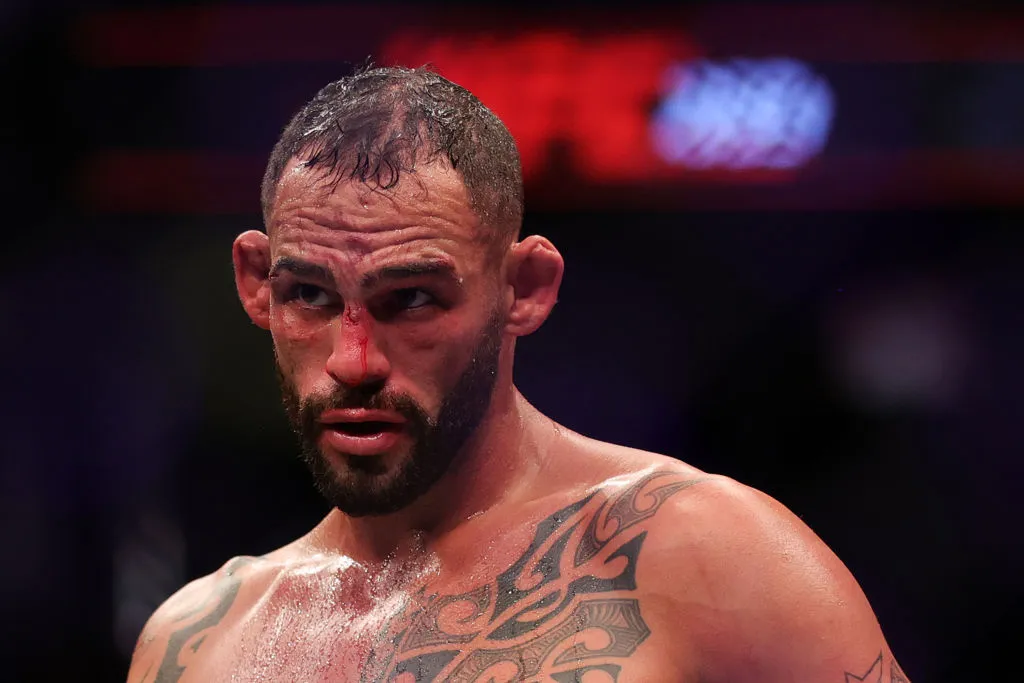 Tras una derrota impensada, el futuro de Santiago Ponzinibbio dentro de la UFC es una incógnita tras su segunda caída consecutiva. (GETTY IMAGES)