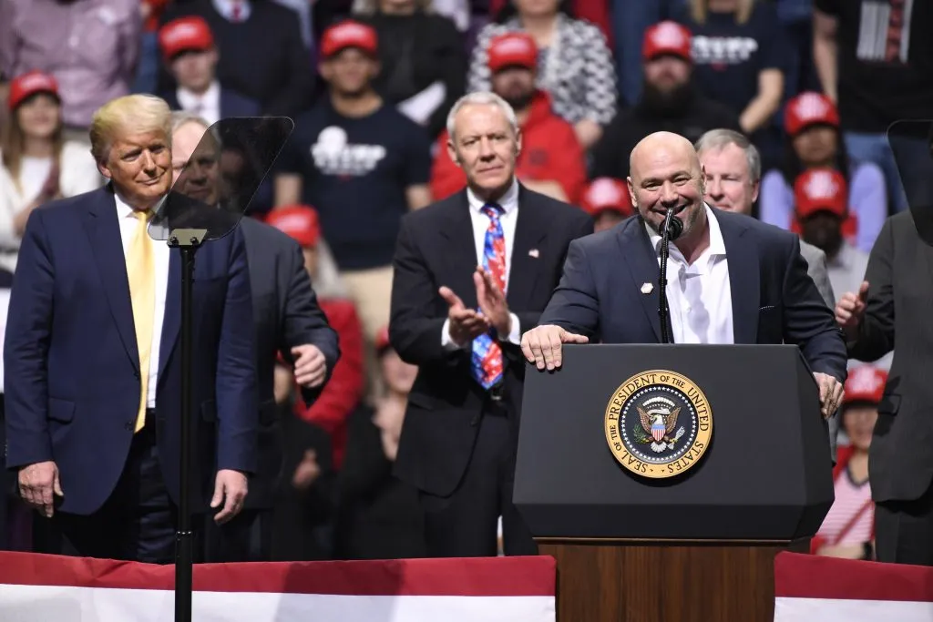 Donald Trump y Dana White son compañeros de negocios y amigos de la vida hace muchos años. (IMAGO)