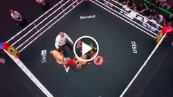 Viruzz le soltó un tremendo golpe a Shelao, que terminó en la lona en La Velada del Año 4.