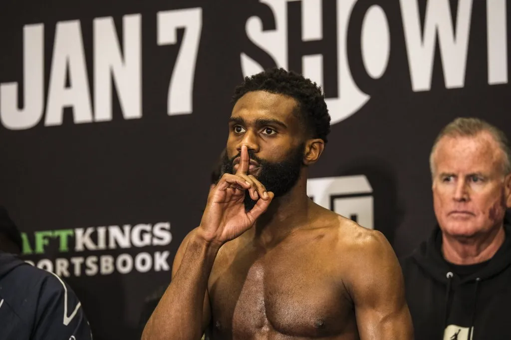 Jaron Ennis atraviesa una gran presente y lo quiere estirar en Filadelfia reteniendo su título welter de la FIB. (IMAGO)