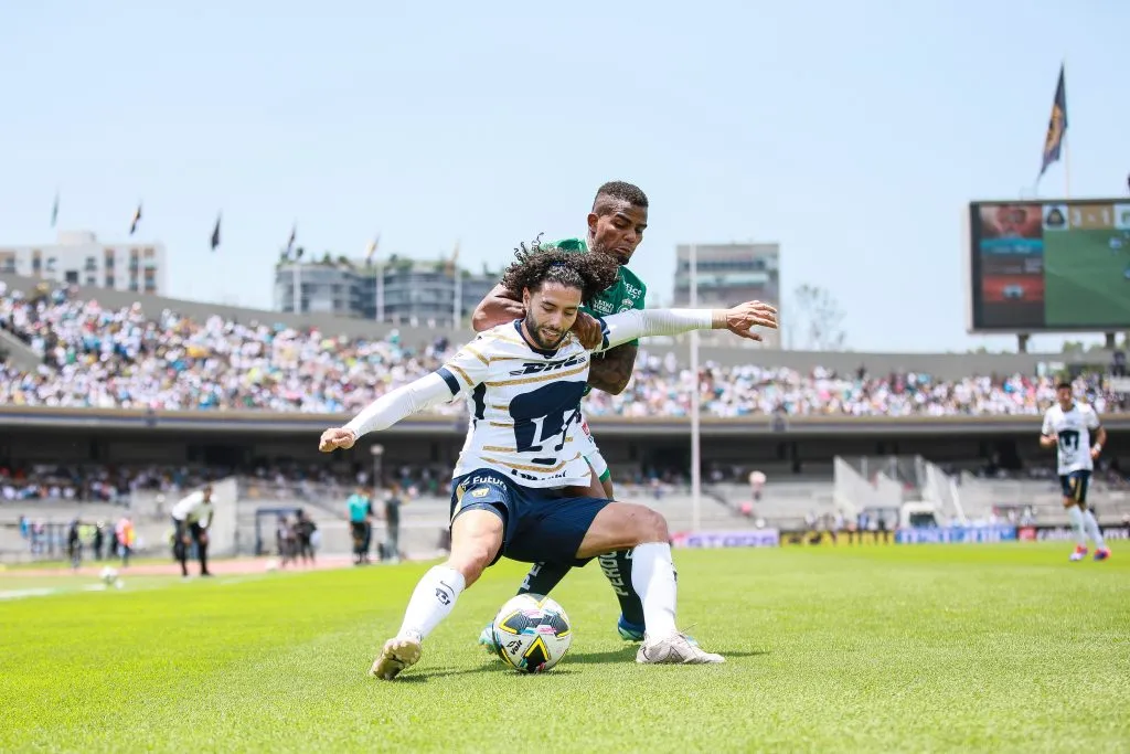 César Huerta disputó el segundo tiempo del duelo entre Pumas UNAM y León. (Imago)