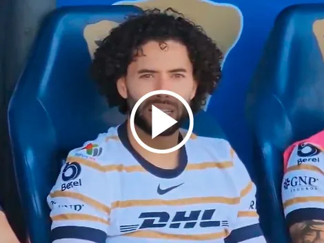 El 'Chino' Huerta cantó junto a la afición de Pumas UNAM
