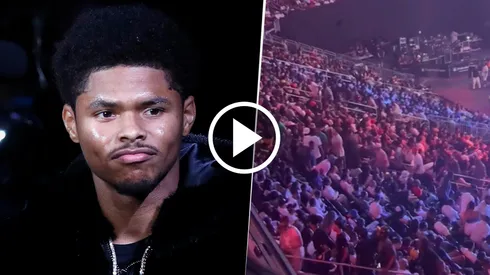 El público se fue antes de que termine la pelea de Shakur por lo aburrida que estaba siendo.