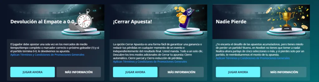 código promocional Novibet