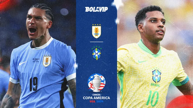 Uruguay y Brasil chocan por los cuartos de final.