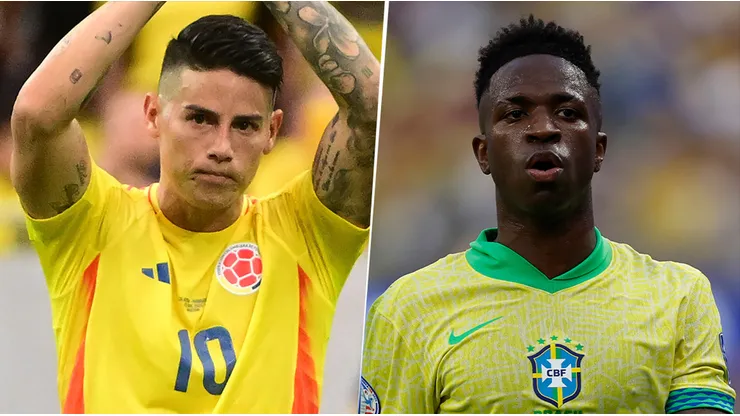 Colombia y Brasil se enfrentan por la Copa América.