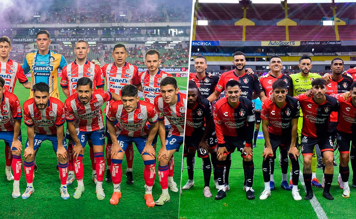 Atlético San Luis vs. Atlas: las alineaciones del partido de Liga MX ...