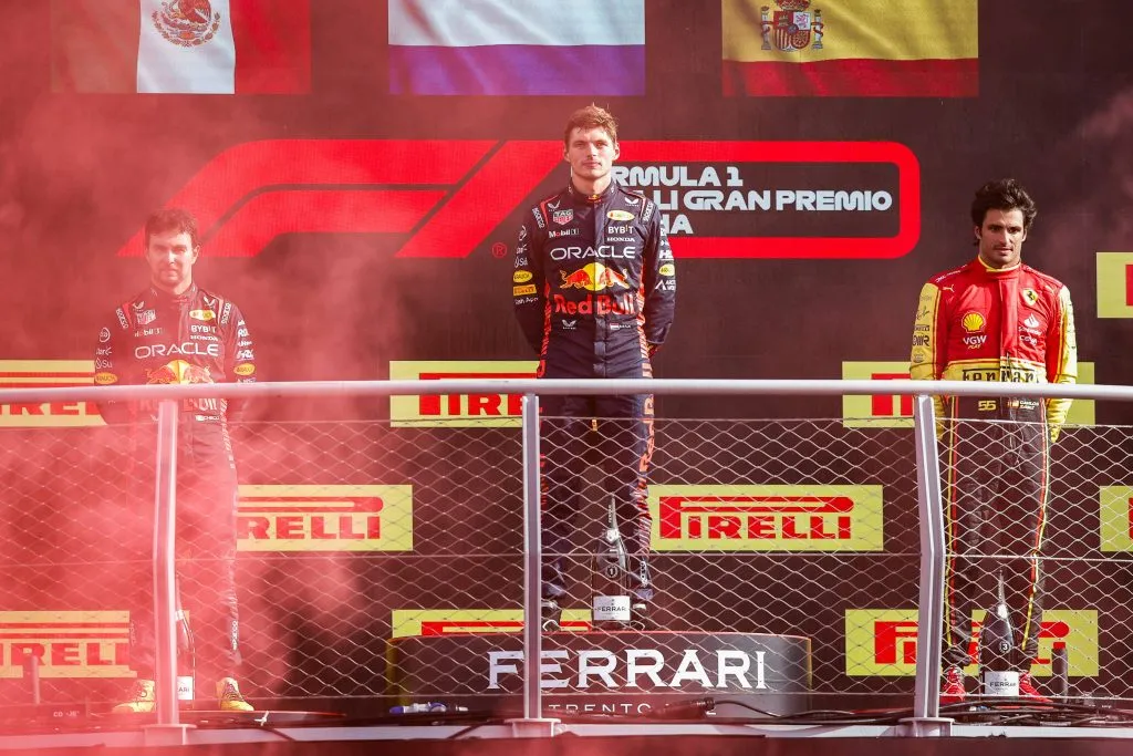 Checo Pérez salió 2° en el GP de Italia 2023 (IMAGO)