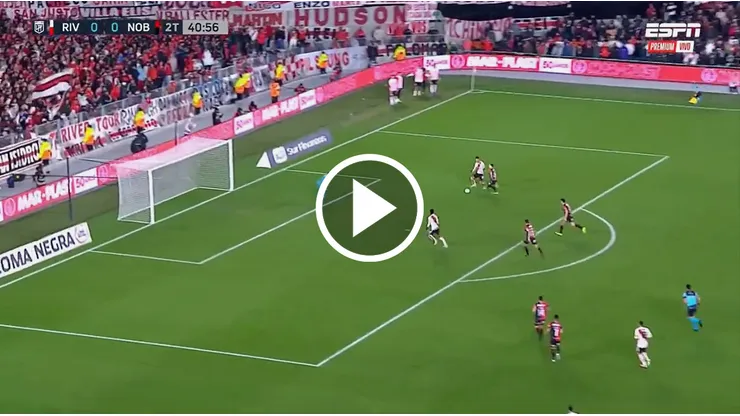 De no creer el gol desperdiciado por River en su casa.