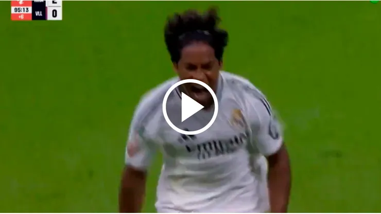 Endrick convirtió su primer gol con Real Madrid