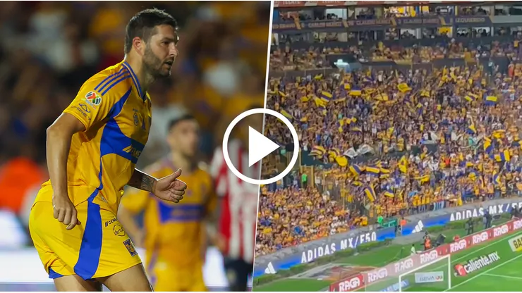 El canto de la afición de Tigres para André-Pierre Gignac tras su penalti fallado ante Chivas