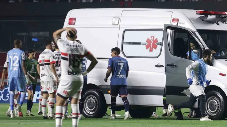 Un jugador de Nacional de Uruguay de descompensó ante Sao Paulo