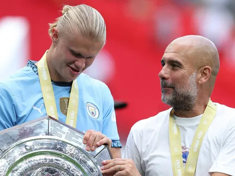 Pep Guardiola comparó a Erling Haaland con Cristiano Ronaldo y Lionel Messi