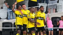 Los jugadores de Columbus Crew, a puro festejo.