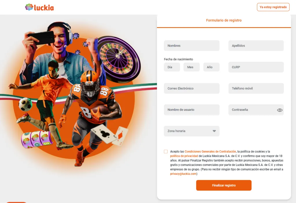 luckia-registro