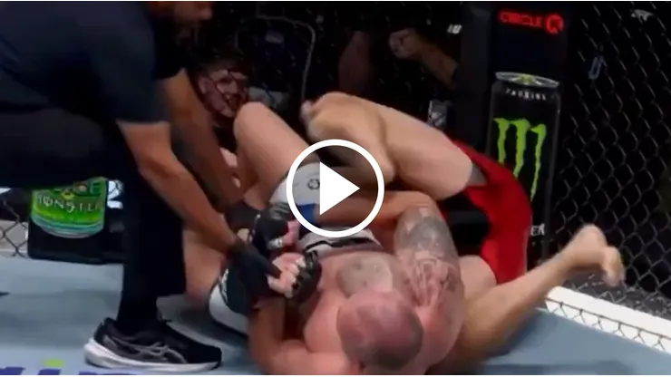 Serghei Spivac consiguió un gran sometimiento sobre Marcin Tybura en UFC Fight Night.