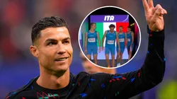 Atletas italianos evidenciaron su fanatismo por CR7