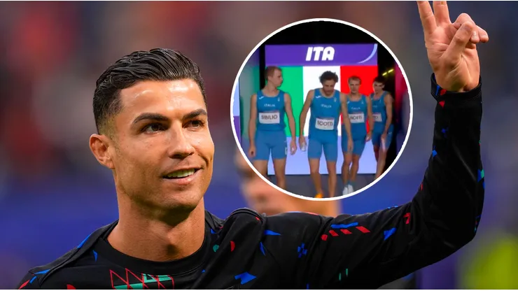 Atletas italianos evidenciaron su fanatismo por CR7