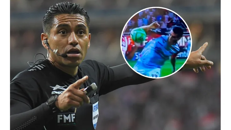 El silbante que optó no marcar el penalti a las Chivas.