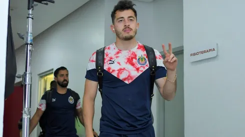 Alan Mozo en su llegada al estadio Jalisco.