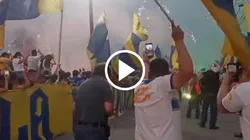 Momento en el que explota la pirotecnia.