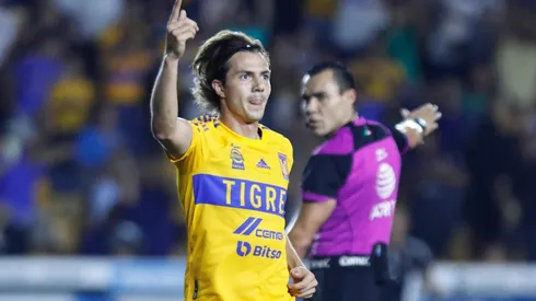 Sebastiá Córdova celebra su gol ante Puebla.