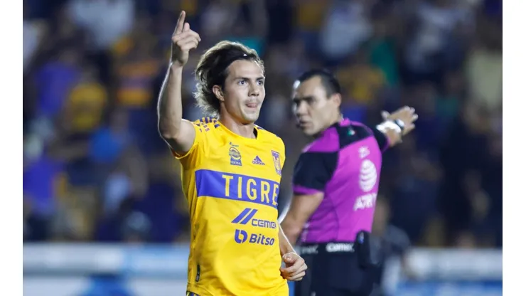 Sebastiá Córdova celebra su gol ante Puebla.
