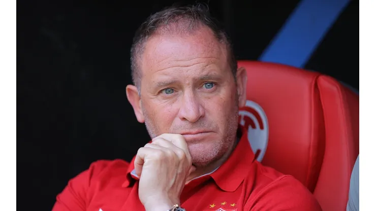 Andrés Lillini durante el partido ante Toluca.