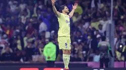 Henry Martín en el festejo ante el América.