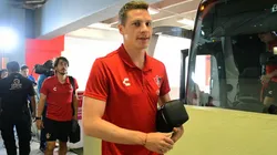 Julio Furch en su llegada al estadio Victoria.