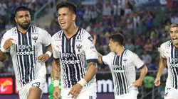 Festejo del gol de Maximiliano Meza.